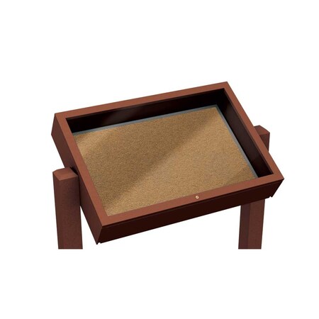 United Visual Products Outdoor Enclosed Combo Board, 48"x36", Bronze Frame/Green & Pearl UVCB4836ODBZ-GREEN-PEARL